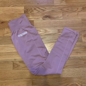 Gymshark Breeze Lightweight Seamless Tights - Pebble Pink (S)